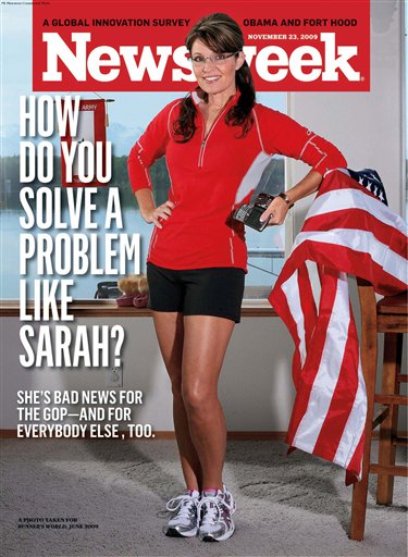sarah palin newsweek magazine cover. featuring Sarah Palin in
